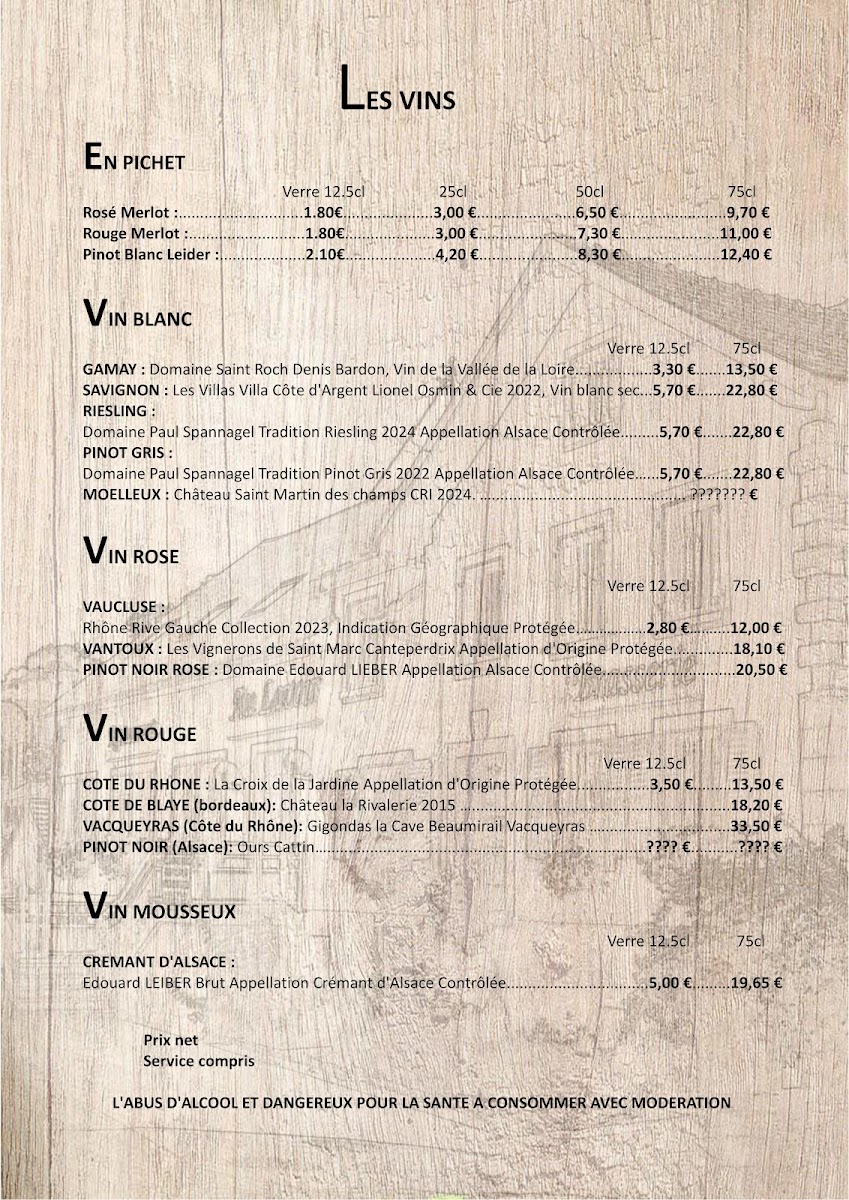 Menu Restaurant Au Lavoir-8